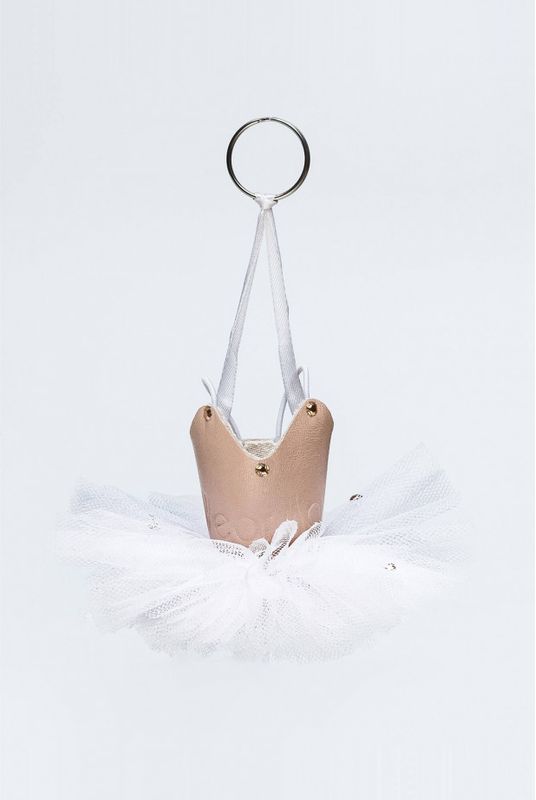 Tutu nøkkelring med rhinestones.